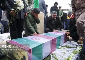 پیکر شهید گمنام در گرگان تشییع شد