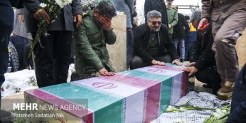 پیکر شهید گمنام در گرگان تشییع شد