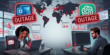 اختلال هم‌زمان در Outlook و ChatGPT Work؛ مایکروسافت و OpenAI از قطعی گسترده خدمات خبر دادند